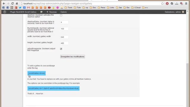 Tutoriel WordPress : NextGEN Scroll Gallery Créer des galeries d'images scrollables смотреть онлайн