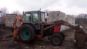 Установка аксиально - поршневого насоса на трактор - экскаватор ЮМЗ