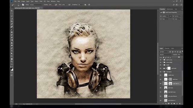 Light Sketch CS4+ Photoshop Action Tutorial смотреть онлайн