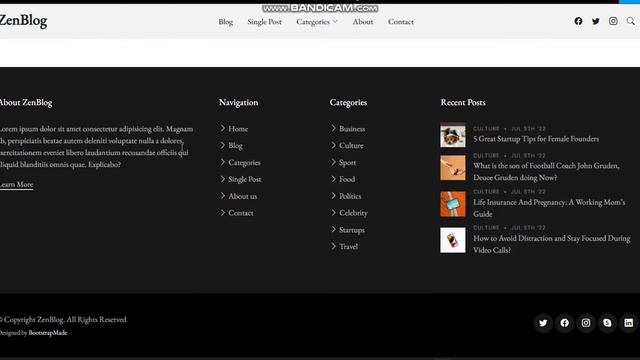 ? Bootstrap5 Blog & Magazine Templates 2022 "(NEW)" || CODE WITH JP || ? смотреть онлайн