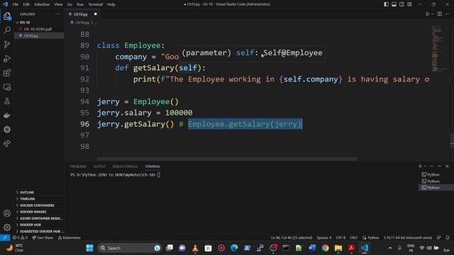 Self Parameter and Static Method in Python in hindi | Python Tutorials for Beginners | Cloud Tech смотреть онлайн