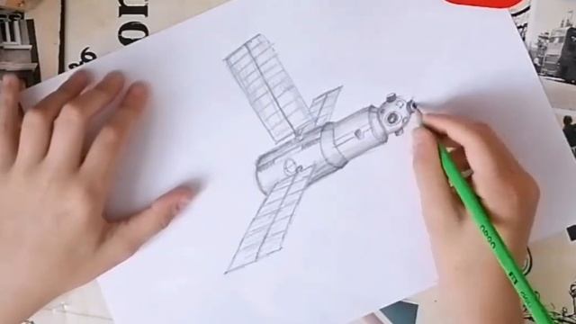 Как нарисовать космическую станцию! Гайд смотреть онлайн