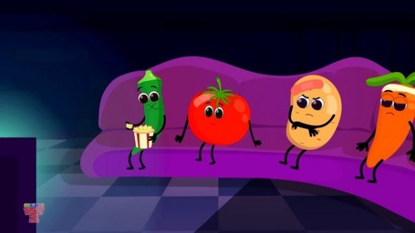 Ten Little Vegetables - Learn Vegetables with Nursery Rhyme and Kids Song