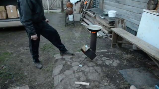 Печка ракетного типа (печь-ракета) смотреть онлайн