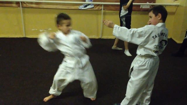 Taekwondo ITF Ужгород тренировка Гранчак Сашка 3 смотреть онлайн