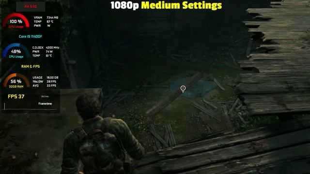 The Last of Us Part I : RX 570 - 1080p All Settings смотреть онлайн