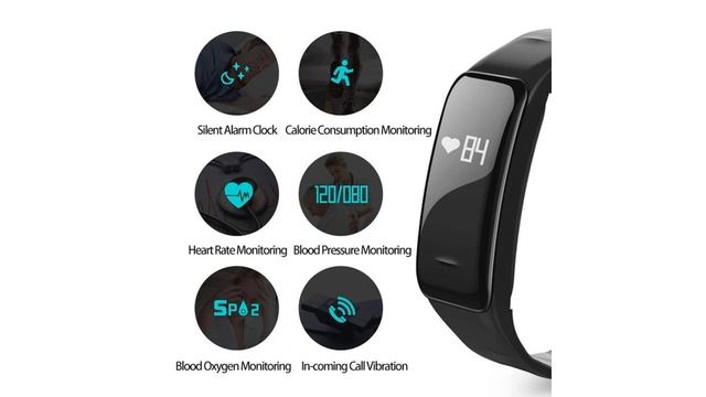 Smart Bracelet Heart Rate Blood Pressure Sleep Monitor iPhone, Android смотреть онлайн