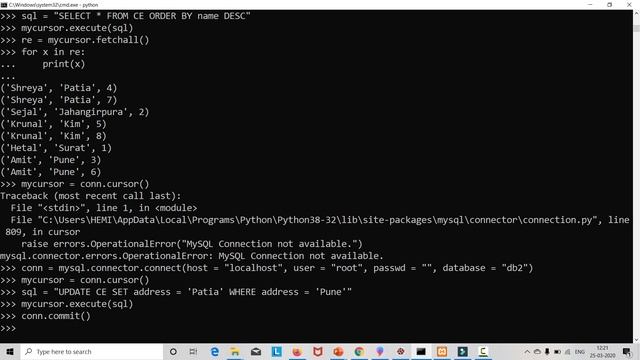 How To Update Table using MySQL in Python смотреть онлайн
