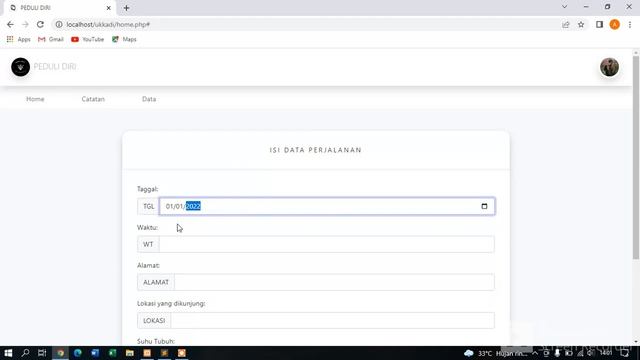 Aplikasi Catatan Perjalanan Peduli Diri | PHP Mysql смотреть онлайн