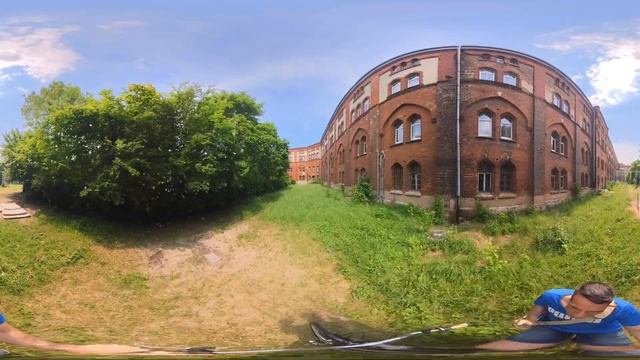 360º Бастион Грольман. Оборонительная казарма Кронпринц в Калининграде смотреть онлайн