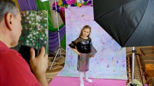 Фотосессия в детском саду для выпускного альбома. Backstage. Photographer's work.