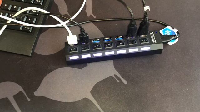 Обзор USB концентратор разветвитель хаб на 7 портов USB 3.0 (60 см) (0,5 А) HRS A25 (Черный) смотреть онлайн