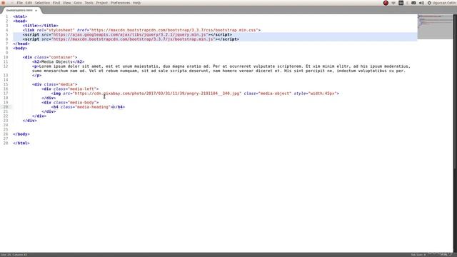 Bootstrap Media Objects смотреть онлайн