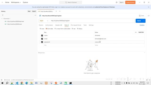 Laravel sanctum registration api tutorial смотреть онлайн