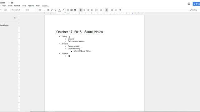 Pet Skunk Notes смотреть онлайн
