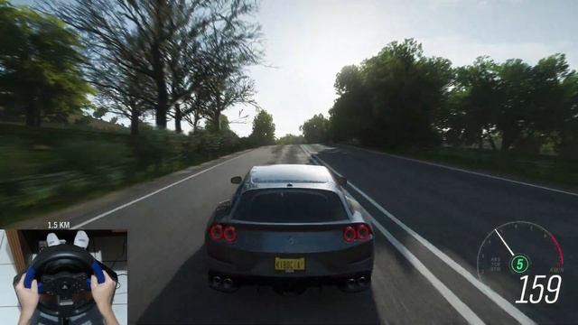 Forza Horizon 4 Ferrari GTC4LUSSO 2017 Thrustmaster T150 Pro Steering Wheel Gameplay смотреть онлайн
