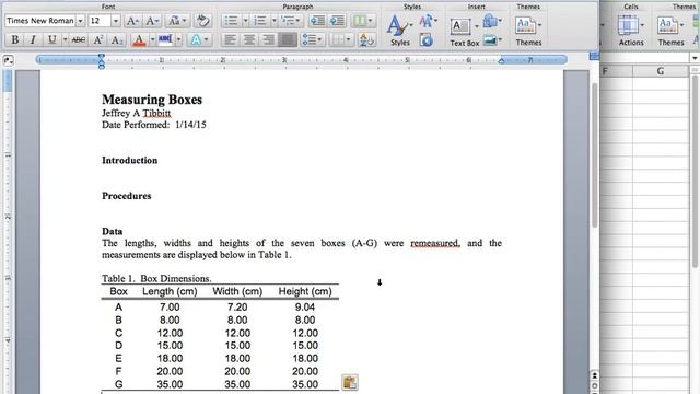 How to Properly Format a Formal Lab Report - I (Tables) смотреть онлайн