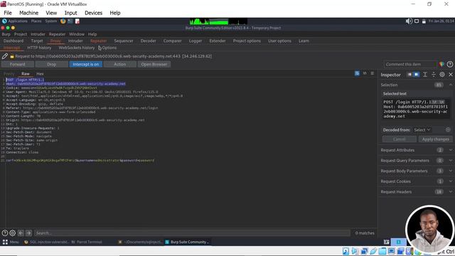 Lab 02 - SQL Injection Vulnerability Allowing Login Bypass