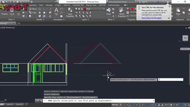 How To Create Complete 3D HOUSE in AutoCAD 2015 3D Modeling Part 3 смотреть онлайн