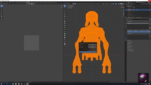 Blender 2.81 Mutant Sculpture Texture Rendering Cycles Tutorial смотреть онлайн