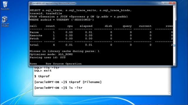 Tkprof For Trace Analysis
