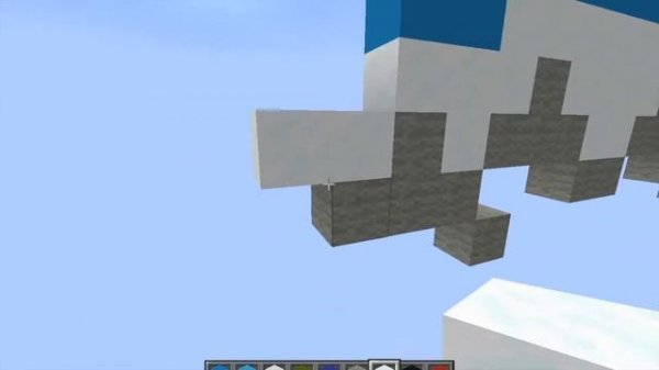 Making Gawr Gura Pixel Art In Minecraft Creative