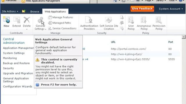 SharePoint 2010 - Central Administration Console смотреть онлайн