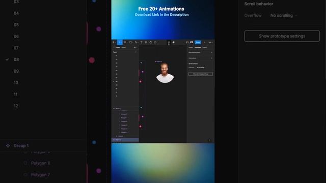 Easy Hero animation Design with Figma #short смотреть онлайн