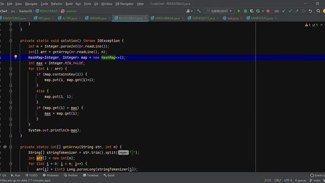 CODECHEF – REMOVE BAD ELEMENTS || STATERS58 || JAVA смотреть онлайн