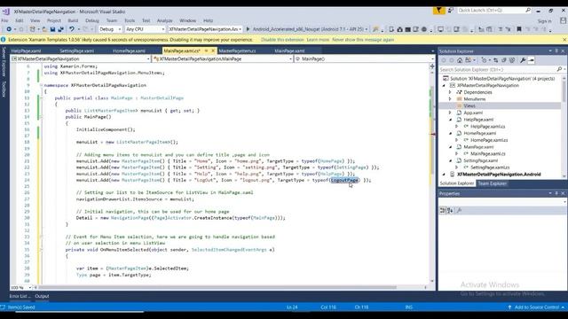 Xamarin.Forms (Dynamic)MasterDetailPage смотреть онлайн
