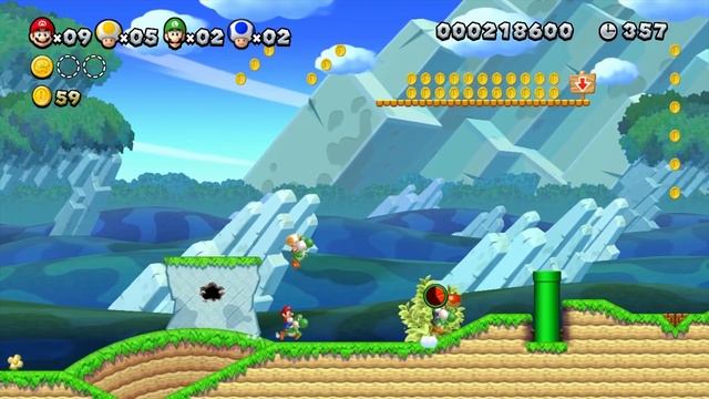 New Super Mario Bros. U Part 1- World 1: Acorn Plains! (4 Player) смотреть онлайн