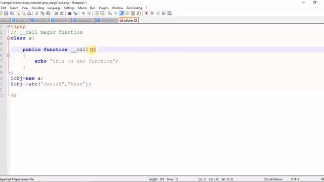 php magic function part 8 hindi (__call) смотреть онлайн