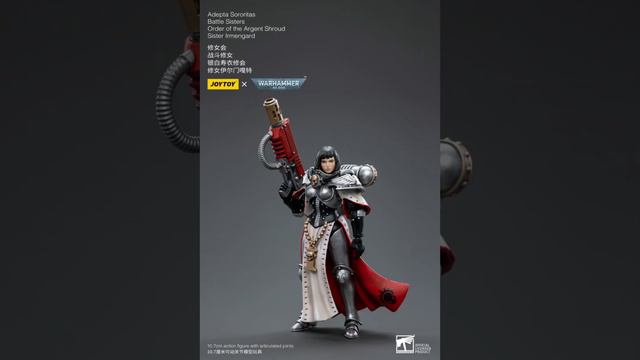 JOYTOY Warhammer 40K 1/18 Adepta Sororitas Order of The Argent Shroud Sister Irmengard смотреть онлайн