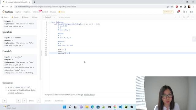 Longest Substring without Repeating Characters using Sliding Window смотреть онлайн