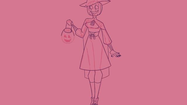 Drawing A Pumpkin Witch ★ First Video смотреть онлайн