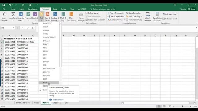 How to Use the Left & Right Formulas in Excel смотреть онлайн