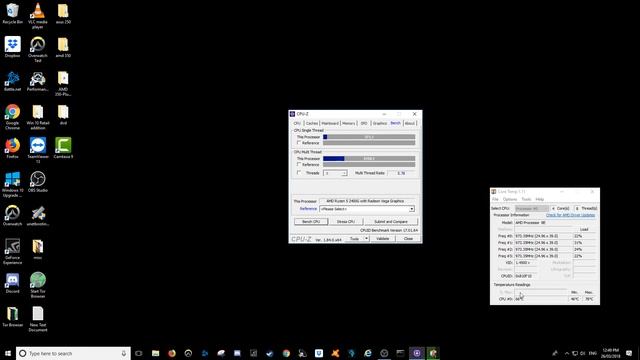 Ryzen 5 2400G CPU-Z benching смотреть онлайн