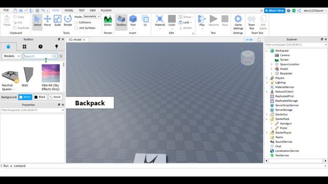 Как сделать систему рюкзака в Roblox Studio! смотреть онлайн