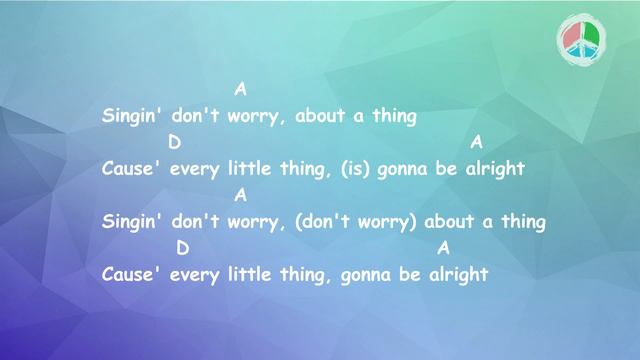 Three little birds*WITHOUT CAPO* (Lyrics and Chords) смотреть онлайн