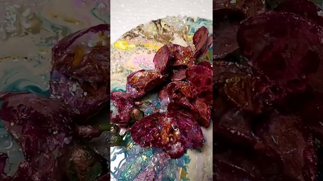 Orchid painting. 3D Sculpting resin. Орхидея круглая картина из эпоксидной смолы, текстурной пасты. смотреть онлайн