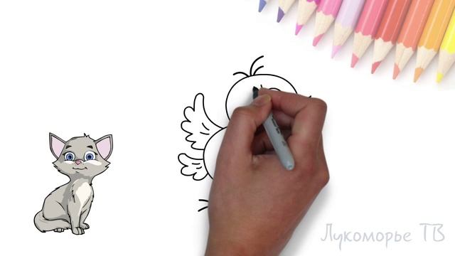 Рисуем цыпленка. Быстро рисуем милого цыпленка! смотреть онлайн