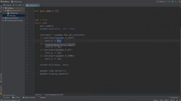Collisions in Pygame!