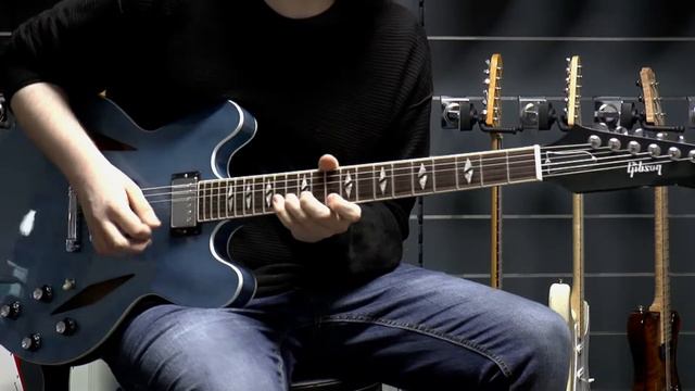 Gibson DG-335 Dave Grohl Ltd. #58/200 Pelham Blue смотреть онлайн