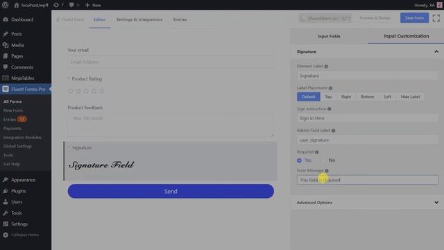 How to add a Digital Signature to Online Form | WP Fluent Forms смотреть онлайн