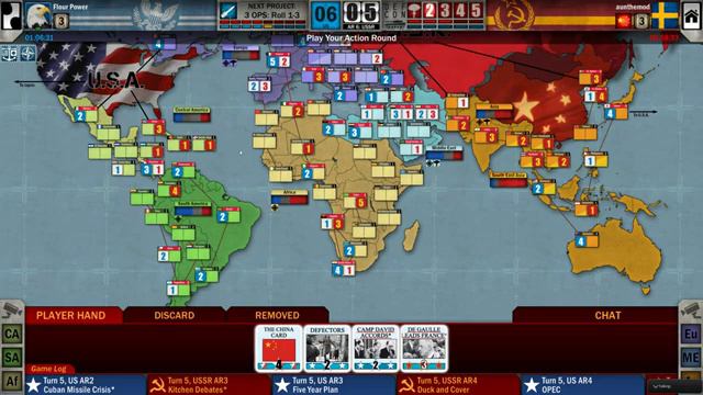 Twilight Struggle Doubling Cube Game 2 смотреть онлайн
