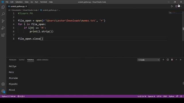 Python Programming for Beginners - 40 Example File Handling [English/Tagalog] смотреть онлайн