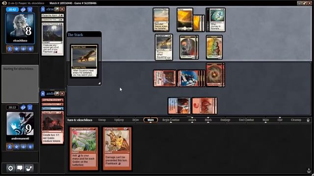 MTGO Gameplay - Goblin Storm vs Soul Sisters (Pauper) смотреть онлайн