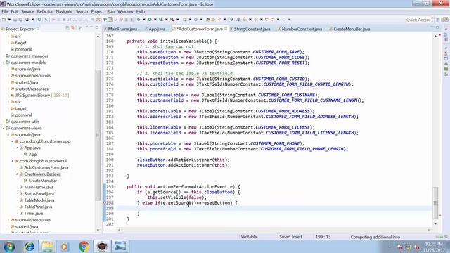 24 Học lập trình Java Core - Xử lý event action và listener khi click nút Close và Reset của form смотреть онлайн