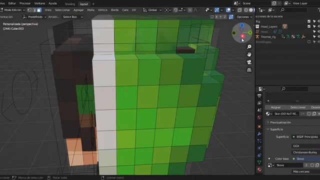 Como hacer render minecraft-Blender rig смотреть онлайн