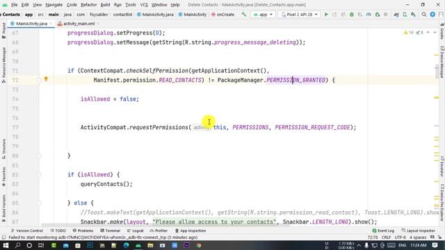 How to remove contact programmatically in android | Delete Contacts | Android Studio смотреть онлайн